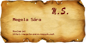 Megela Sára névjegykártya